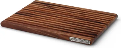 Zdjęcie produktu dla CONTINENTA Brotschneidebrett, Akazie 37x25x2,1 cm 4890 4017167489001 Vorteilset – 2 Stück – inkl. 4 Edelstahl-Trinkhalme