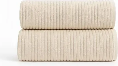 Immagine prodotto di Asciugamano, asciugamano in cotone, righe, Madrit 70x140 sabbia, beige