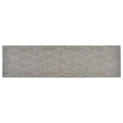 Produktbild von vidaXL Küchenteppich Waschbar Raute 45x150 cm Samt