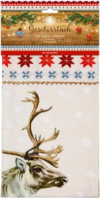 Produktbild von Geschirrtuch Rentier - Lichterhelle Weihnachtszeit