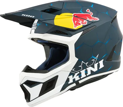 Zdjęcie produktu dla Kask Kini Red Bull Mx3 1.0 Offroad-helmet Junior niebieski XL niebieski XL