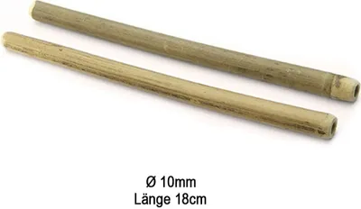 Produktbild von Trinkhalm aus Bambus, Ø 10 mm / 18 cm, 25 Stück