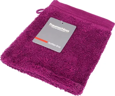 Produktbild von Traumschloss Frottier-Line Waschhandschuh 16 x 21 cm lila Flauschig weich & angenehm zur Haut