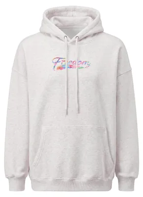 Produktbild von Damen Hoodie weiß Größe M mit Kapuze und Kängurutasche
