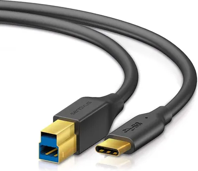 Produktbild von Sentivus U302-100 Pro Series USB 3.0 Druckerkabel (USB 3.0-B Stecker auf USB 3.1-C Stecker), 1,00m, schwarz