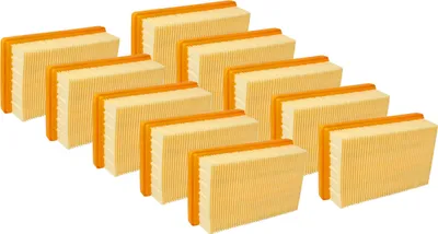 Produktbild von vhbw 10x Flachfaltenfilter F7 kompatibel mit Kärcher WD 5 P S V-25/5/22, WD5 Premium Renovation Kit, WD5 Premium, WD 5 P V-25/5/22 Staubsauger