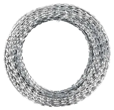 Produktbild von Ziehharmonika-NATO-Draht mit Klemmen aus verzinktem Stahl, 60 m, 5,64 kg
