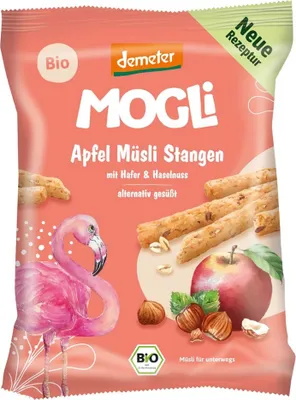 Immagine prodotto di Apfel Müsli Stangen - Barretta ai cereali con avena e nocciole, 75g, confezione da 12