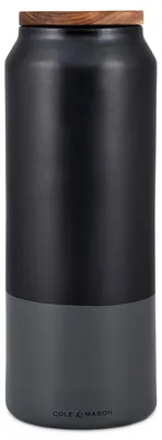 Obrázek produktu pro Cole & Mason H822139, keramické dózy Hinxton s dřevěným víkem, černá/zelená