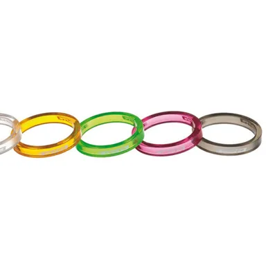 Produktbild von FSA Vorbauspacer-Set Polycarbonat 5 mm x 1 1/8" Transparent - 2g Leichtgewich...