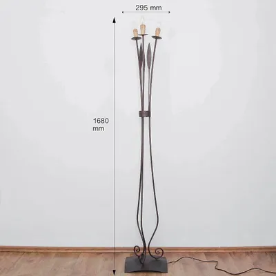 Immagine prodotto di Lampada da terra LOARA in rame a 3 luci