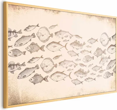 Produktbild von Posterpapier Poster - Subtle Little Fish 60x40 cm Tiere g-C-10165-ao-a