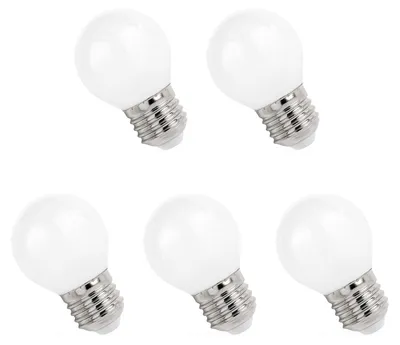 Produktbild von Spectrum E27 LED Lampe 4W 400lm 2700K Warmweiß 230V 5 Stück