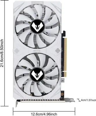 Obrázek produktu pro Grafická karta - 4 GB GDDR6 - Video karta - HDMI a DisplayPort - Dva ventilátory - Pro stolní počítače, určená pro hraní her