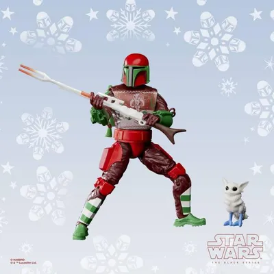 Produktbild von Hasbro Star Wars Black Series Actionfigur Mandalorian Warrior (Holiday Edition) 15 cm