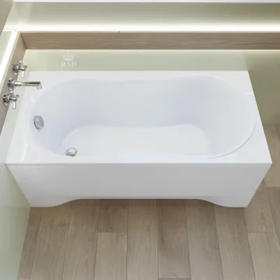 Produktbild von BADLAND Badewanne Rechteck Gracja 170x70 mit Acrylschürze, Füßen und Ablaufgarnitur GRATIS