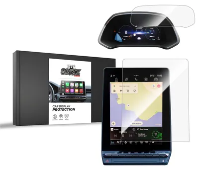 Produktbild von Keramische Autodisplayfolie 2in1 für Renault Symbioz 10,4" (2024-2025), Grizz Protector