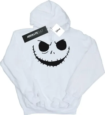 Produktbild von Disney - "Nightmare Before Christmas Jack's Face" Kapuzenpullover für Jungen BI10969 (128) (Weiß)