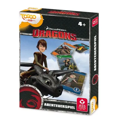 Produktbild von Dragons / Drachenzähmen leicht gemacht Abenteuerspiel Spielkarten