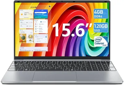 Produktbild von SGIN M15 Notebook - 15,6 Zoll, Intel J4105, 4GB RAM, 128 GB SSD, Win11 Home, Grau