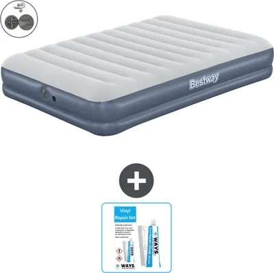Produktbild von Bestway Luftmatratze - 2-Personen - 152 x 203 x 36 cm - Blau - Inklusive Zubehör