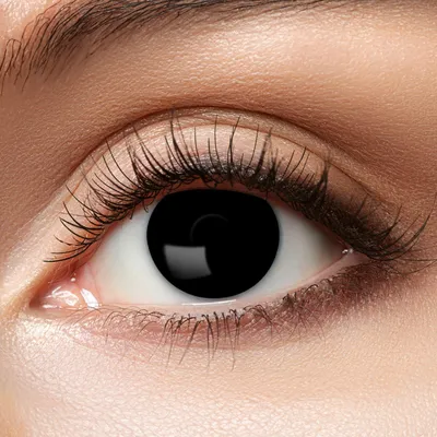Produktbild von Zoelibat Blind Black 3-Monats-Kontaktlinsen auffälliger Cosplay Anime Look Monatslinsen