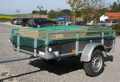 Produktbild von Ladungssicherungsnetz SafeNet Abdecknetz 2,5 m x 2,0 m Anhängernetz grün