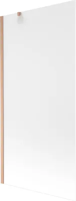 Produktbild von Mexen Next Badewannenabtrennung 1-flügelig 90 x 150 cm, mattiert, gebürstetes Kupfer - 895-090-000-00-30-65