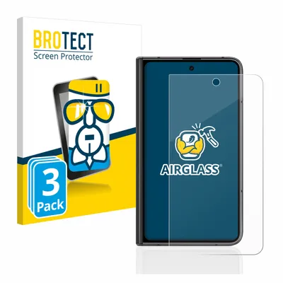 Produktbild von 3x BROTECT Schutzglas für Google Pixel Fold (Äußeres Display) Schutzfolie Panzer Folie Glas Display Schutz klar