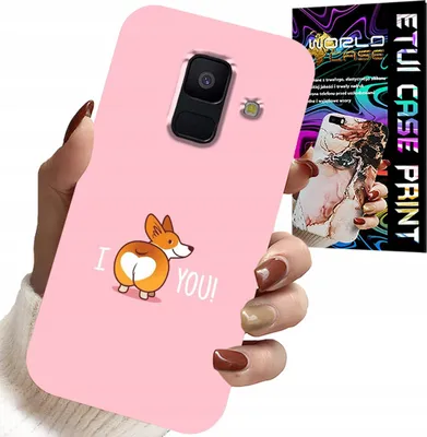 Produktbild von Hülle Für Samsung A6 2018 - Lustige Designs Ich Liebe Dich Hund Hülle