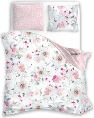 Produktbild von Bettwäsche, Satinbettwäsche, 100% Baumwolle Milagro 200x220cm 003 Blumen
