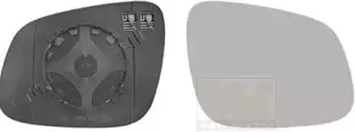 Produktbild von VAN WEZEL Spiegelglas Außenspiegel Rechts für CHEVROLET SPARK (M300) Konvex Beheizbar 0808838