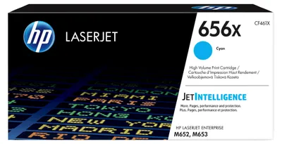 Produktbild von HP 656X Cyan Original LaserJet Tonerkartusche mit hoher Reichweite, 22000 Seiten, Cyan, 1 Stück(e)