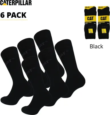 Immagine prodotto di Caterpillar 6 paia di calze da uomo Cotone confortevole Nero39-42