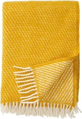 Immagine prodotto di Klippan - Coperta Velvet giallo senape 130 x 200 cm
