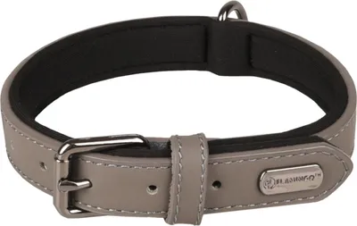 Produktbild von Flamingo Halsband Binti grau, Maße: 38/48 cm / 25 mm