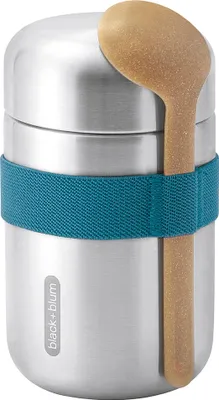 Produktbild von black+blum Thermobecher FOOD FLASK, ozean, 400 ml blau