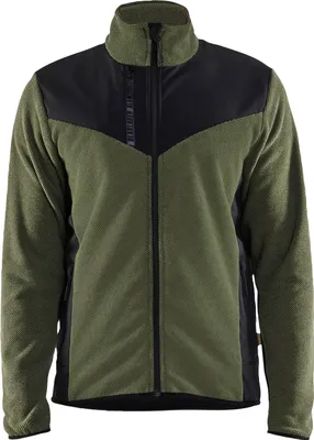 Produktbild von Blakläder Strickjacke mit Softshell 5942, Farbe:Herbstgrün/Schwarz, Größe:XS