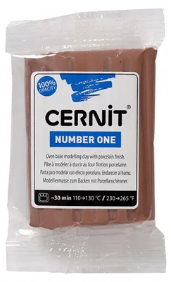 Image de Cernit Pâte à modeler Taupe, 56 grammes