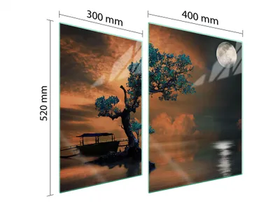 Obrázek produktu pro Skleněná Ochranná Deska Pro Dřevo 70X52