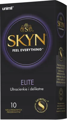A box of SKYN Elite condoms.