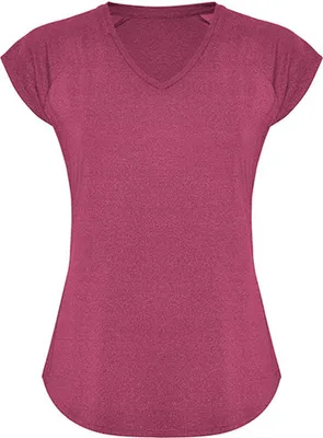 Produktbild von Roly CA6658 | Damen Avus T-Shirt, Polyester mit Baumwollfeeling - Farbe: Heather Rosette 252 - Größe: XL