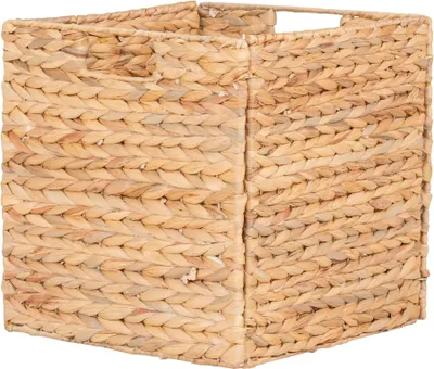 Produktbild von Regalkorb >Passo< in Braun, Wasserhyazinthe - 30x30x30cm (BxHxT)