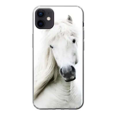 Produktbild von MuchoWow® Handyhülle Schutzhülle Hülle für iPhone 12 mini Pferde - Nutztiere - Mähnen Silikon Softcase Handy Hülle - Bild