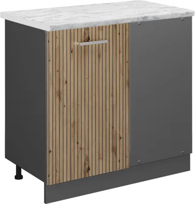 Immagine prodotto di Mobile ad angolo cucina Vicco R-Line Rovere artigianale 86 cm PL Marmo, Model 49209