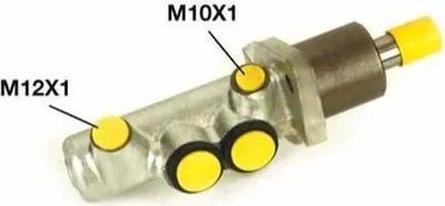 Produktbild von Hauptbremszylinder M10x1x1 Grauguss Ø 25 mm HELLA für u.a. MERCEDES-BENZ MB