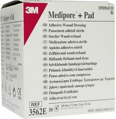 Zdjęcie produktu dla Medipore Plus Pad 3562e sterylny opatrunek na ranę 50 szt