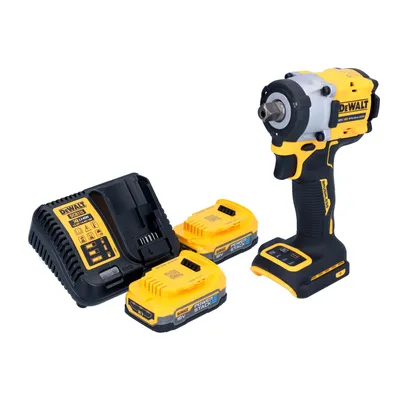 Produktbild von DeWalt DCF 922 E2 Akku Schlagschrauber 18 V 406 Nm 1/2" Brushless + 2x Powerstack Akku 1,7 Ah + Ladegerät