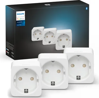 Produktbild von Philips Hue SmartPlug Steckdose Weiß 3er Set
