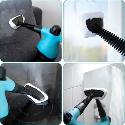 Produktbild von Navaris Dampfreiniger Mikrofaser Ersatztücher Set - 10x Ersatzbezug Tücher für Handdampfreiniger - waschmaschinengeeignet - Dampfreiniger Zubehör